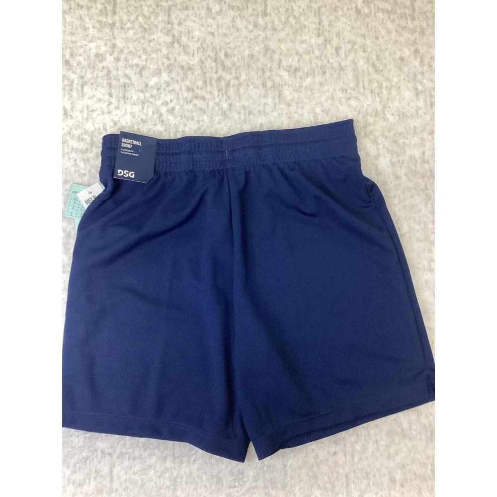 DSG Girls Basketball Shorts University Navy‎ Blue Loose Fit Elastic Waist Large